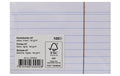 Office Karteikarten A7 weiss liniert, 180g, 100 Blatt