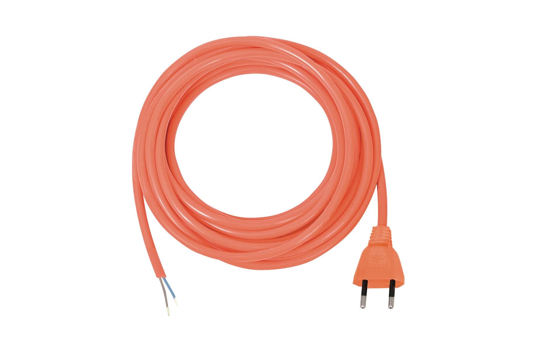 Anschlussleitung PU mit einseitigem Stecker 5m, orange, 2-polig, Euro T11