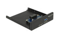 Delock USB 3.1/2.0 Hub Front Panel Frontpanel mit USB 3.1 Type-C/Type-A