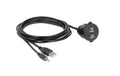 Delock USB Kabel, Einbaubuchsen, Klinken USB Type-A, 4 Pin Klinken, Verschlussdeckel