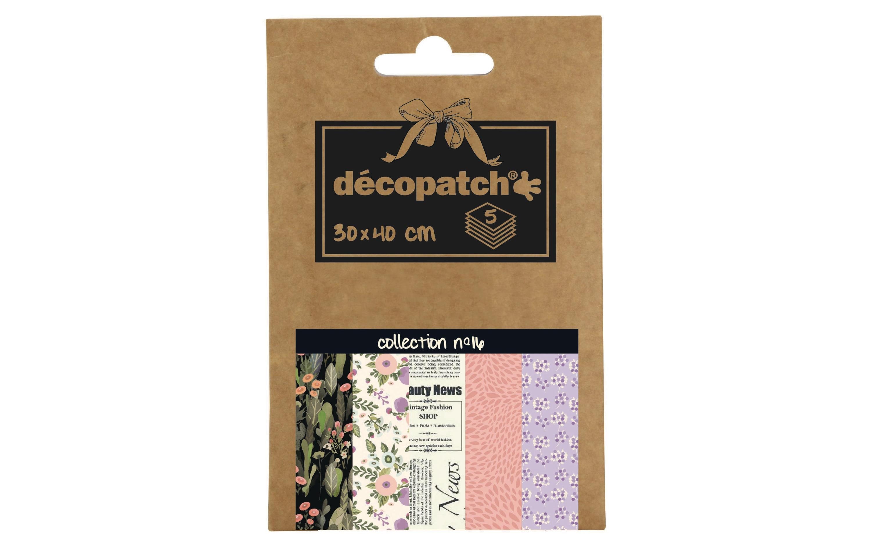 décopatch Papier 30 x 40 cm, 5 Blatt Kollektion 16