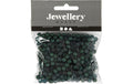 Creativ Company Kunststoffperlen dunkelgrün, 6 mm, 40 g, Lochgrösse 2 mm
