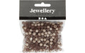 Creativ Company Kunststoffperlen hellgrau, 6 mm, 40 g, Lochgrösse 2 mm