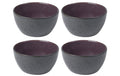 Bitz Schale 12cm schwarz/violett 4 Stk., 12cm Durchmesser, Stoneware