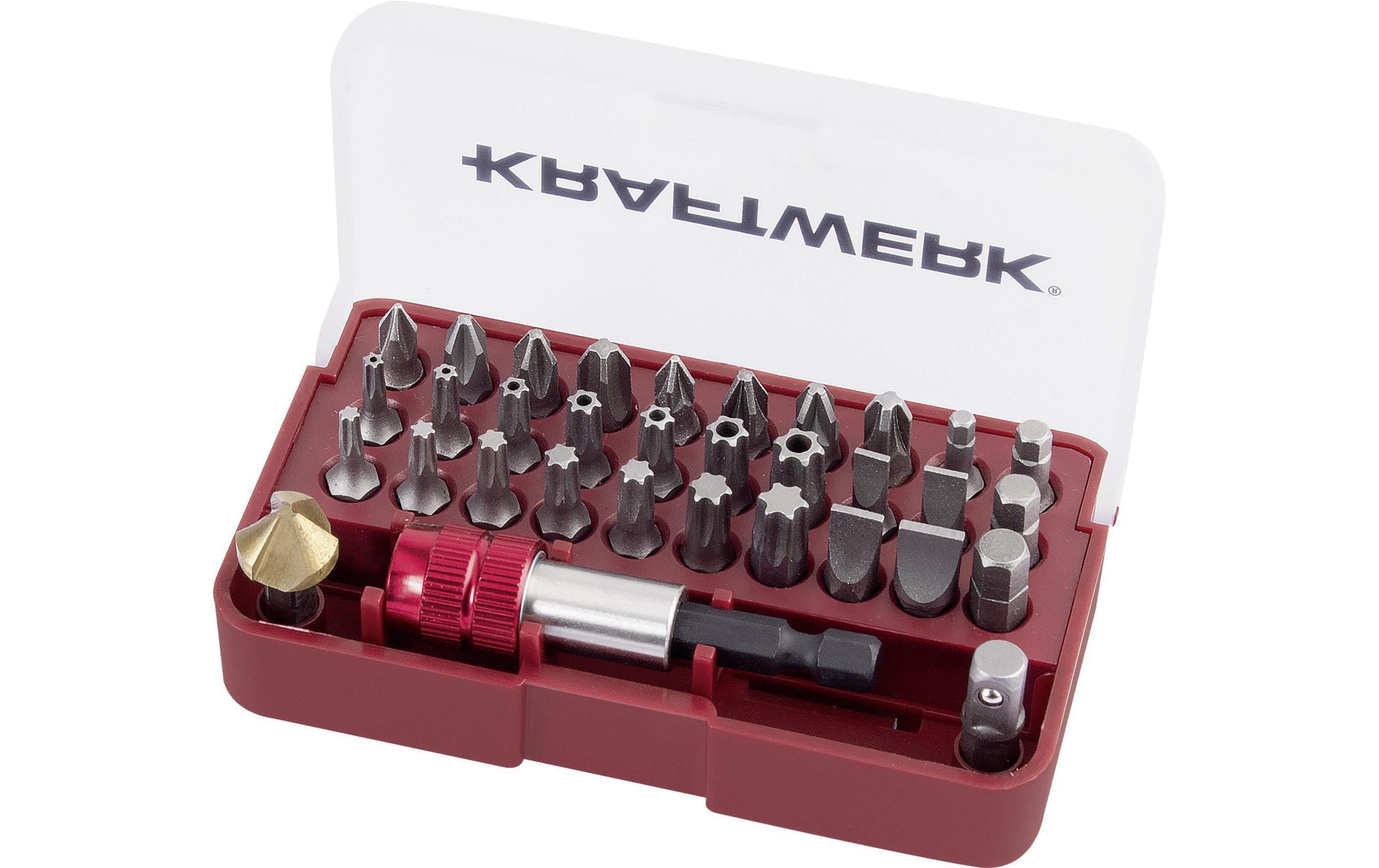 Kraftwerk Bit-Box mit Kegelsenker-Bit 33-teilig