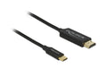 Delock USB-C - HDMI Kabel, Koaxial, 1m Schwarz, Auflösung bis 3820 x 2160 @ 60 Hz