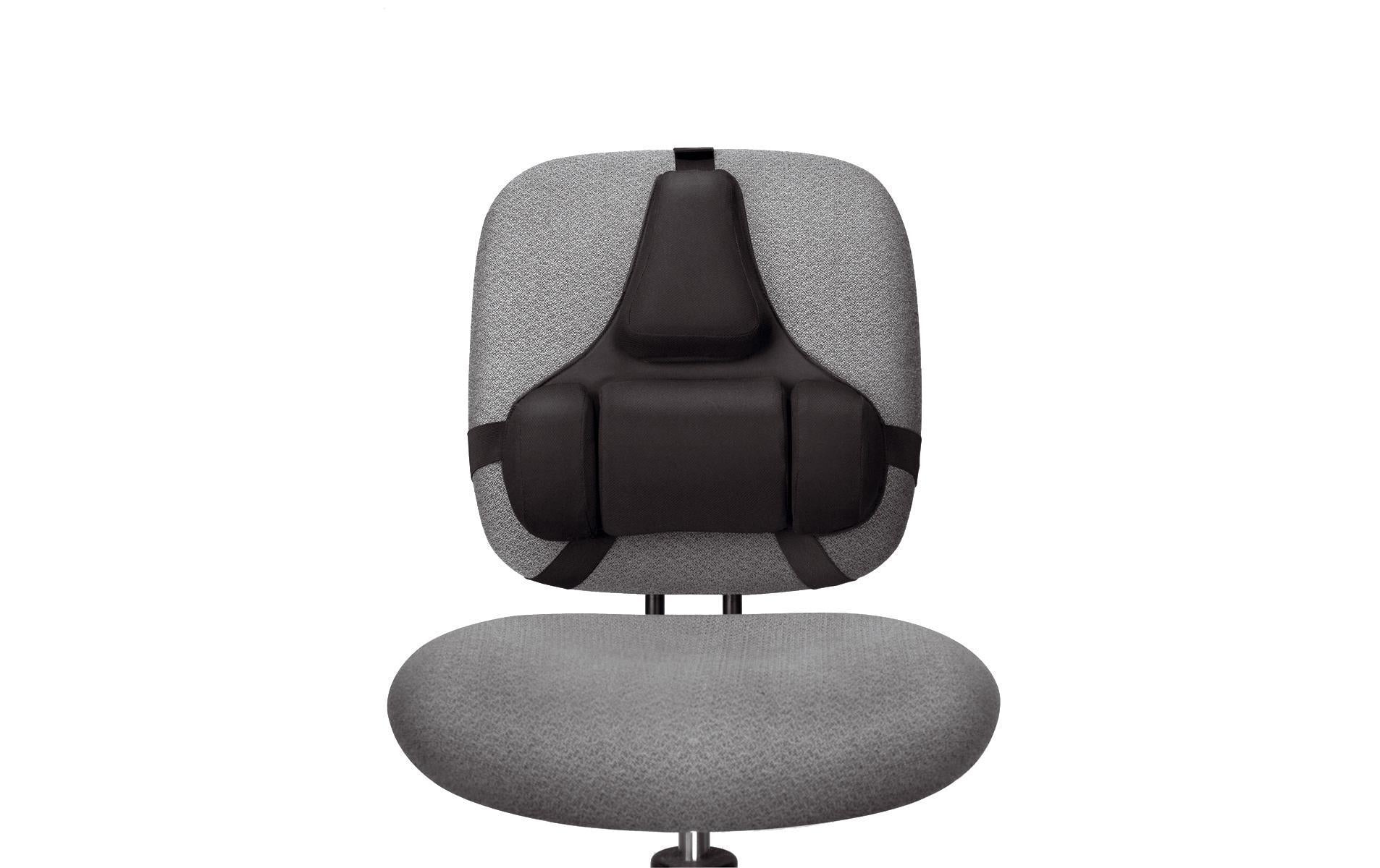 Fellowes Rückenstütze Professional, schwarz 3-teiliges Memory Foam Kissen