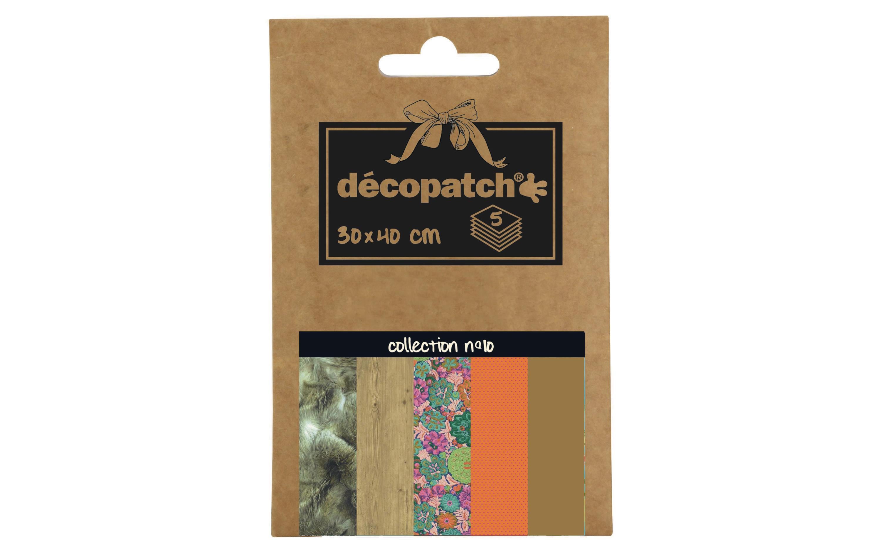 décopatch Papier 30 x 40 cm, 5 Blatt Kollektion 10