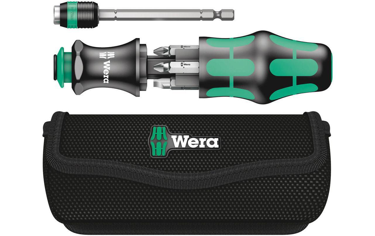 Wera Kraftform Kompakt 20 m.Tasche 7-teilig Kombi-Schrauber mit 6 Bits mit Tasche