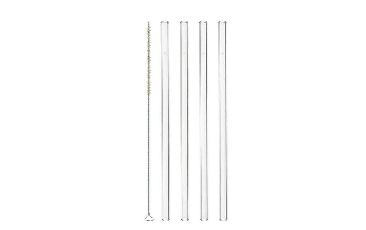 Leonardo Trinkhalm Glas Ciao 4er Set 1x4 Stück, HxB: 20x2cm