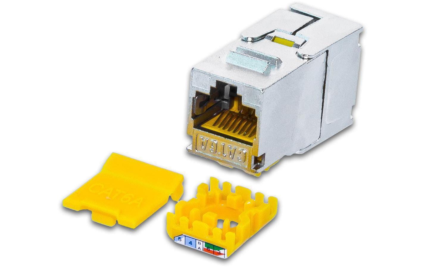 Wirewin Keystone Modul, KAT6A STP,12er-Pack (ISO/IEC), 10 Gbps, geschirmt, Slim Version