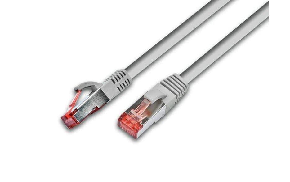 Wirewin Patchkabel: S/FTP 20m grau Cat.6, AWG27, 1Gbps, 250MHz, Zugentlastung
