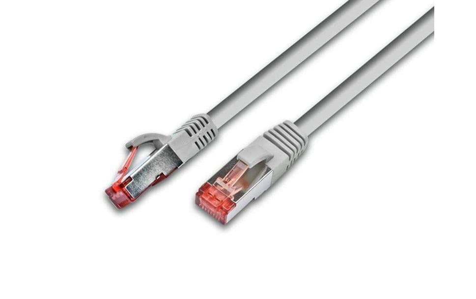 Wirewin Patchkabel: S/FTP 30m grau Cat.6, AWG27, 1Gbps, 250MHz, Zugentlastung