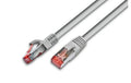 Wirewin Patchkabel: S/FTP 50m grau Cat.6, AWG27, 1Gbps, 250MHz, Zugentlastung