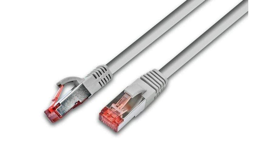 Wirewin Patchkabel: S/FTP 50m grau Cat.6, AWG27, 1Gbps, 250MHz, Zugentlastung