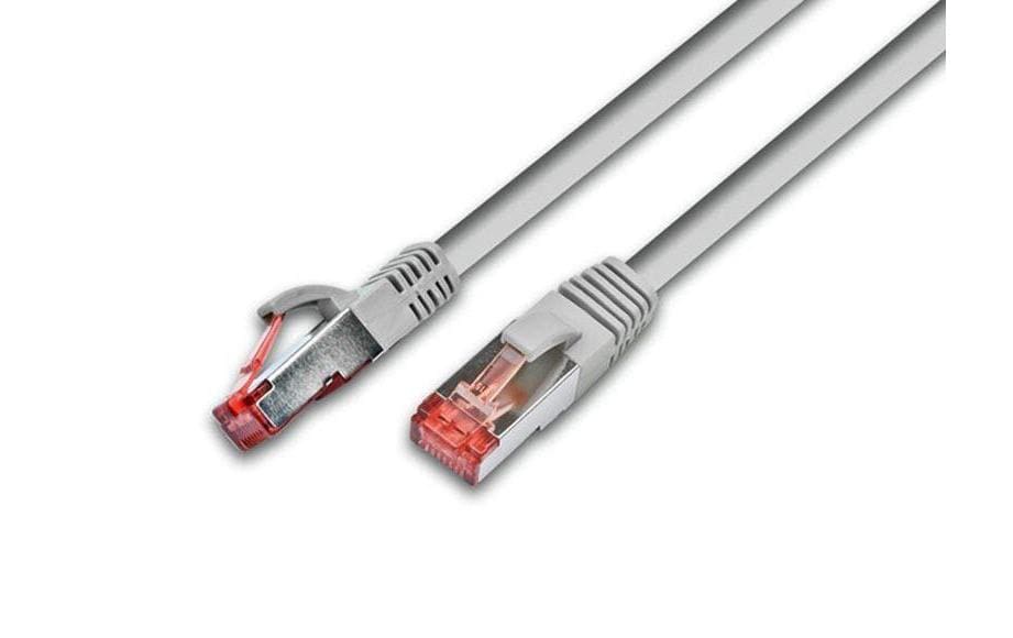 Wirewin Patchkabel: S/FTP 70m grau Cat.6, AWG27, 1Gbps, 250MHz, Zugentlastung