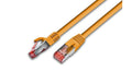 Wirewin Patchkabel: S/FTP 2m orange Cat.6, AWG27, 1Gbps, 250MHz, Zugentlastung
