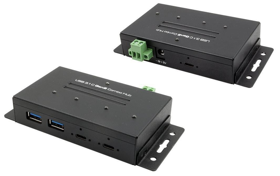 EXSYS EX-1240HMVS, 2x USB-C, 2x USB-A 1x USB-C Upstream