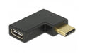 USB3.1 Adapter: C-Stecker zu C-Buchse USB3.1 Gen2, bis 10Gbps,90° Seite gewinkelt