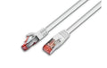 Wirewin Patchkabel: S/FTP 0.25m weiss Cat.6, AWG27, 1Gbps, 250MHz, Zugentlastung