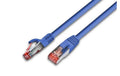 Wirewin Patchkabel: S/FTP 20m blau Cat.6, AWG27, 1Gbps, 250MHz, Zugentlastung