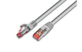 Wirewin Patchkabel: S/FTP 5m grau Cat.6, AWG27, 1Gbps, 250MHz, Zugentlastung