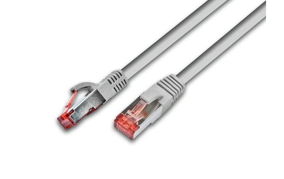 Wirewin Patchkabel: S/FTP 5m grau Cat.6, AWG27, 1Gbps, 250MHz, Zugentlastung