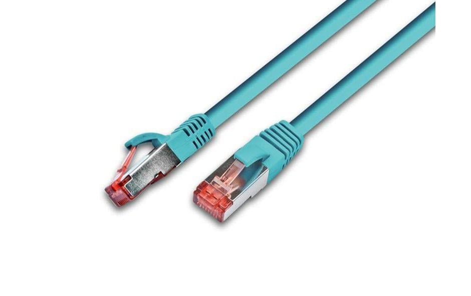 Wirewin Patchkabel: S/FTP 7m türkis Cat.6, AWG27, 1Gbps, 250MHz, Zugentlastung