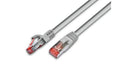 Wirewin Patchkabel: S/FTP 0.5m grau Cat.6, AWG27, 1Gbps, 250MHz, Zugentlastung