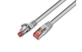 Wirewin Patchkabel: S/FTP 1m grau Cat.6, AWG27, 1Gbps, 250MHz, Zugentlastung