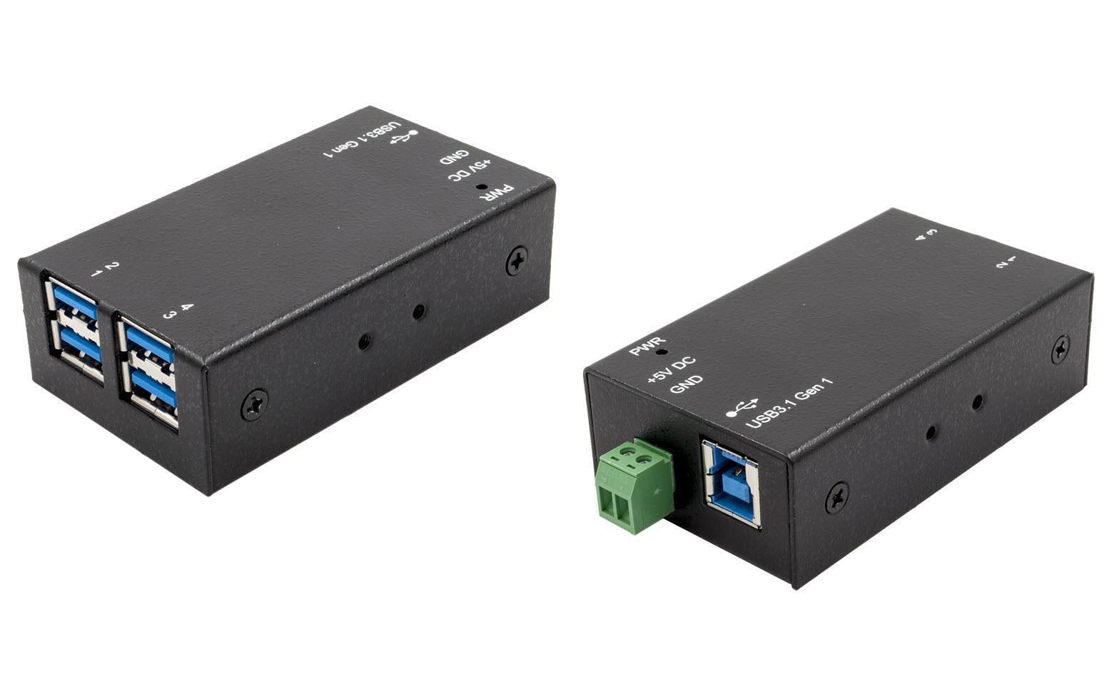 EXSYS EX-1180HMS, 4x USB-A, 1x USB-B