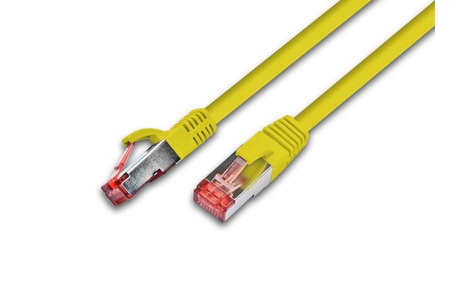 Wirewin Patchkabel: F/UTP, 2m, gelb Cat.5e, AWG26, 1Gbps, 100MHz, Zugentlastung