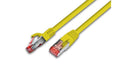 Wirewin Patchkabel: F/UTP, 7.5m, gelb Cat.5e, AWG26, 1Gbps, 100MHz, Zugentlastung