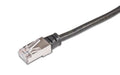 Wirewin Outdoor Patchkabel:  15m, schwarz STP, Cat.5e, AWG26, 1Gbps, PVC, 100% Kupfer