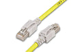 Wirewin Cat.6A LED Patchkabel 2m gelb PIMF, S/FTP, 10Gbps, Halogenfrei