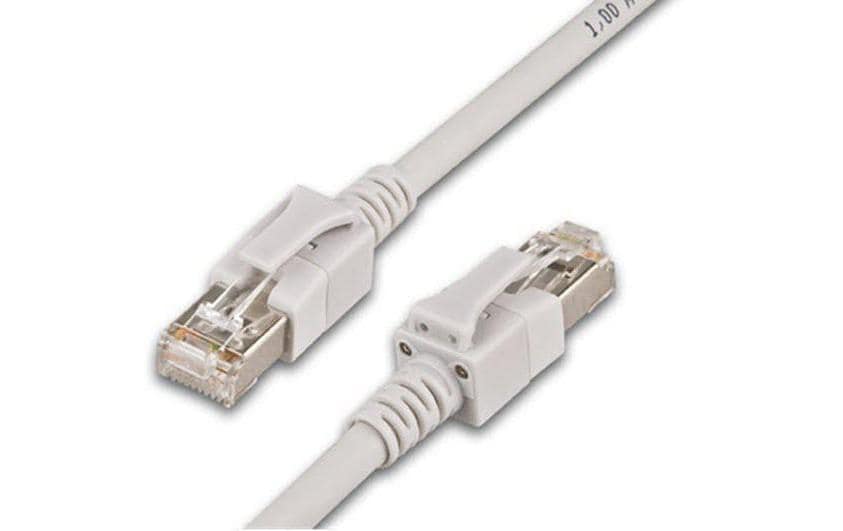 Wirewin Cat.6A LED Patchkabel 1m grau PIMF, S/FTP, 10Gbps, Halogenfrei