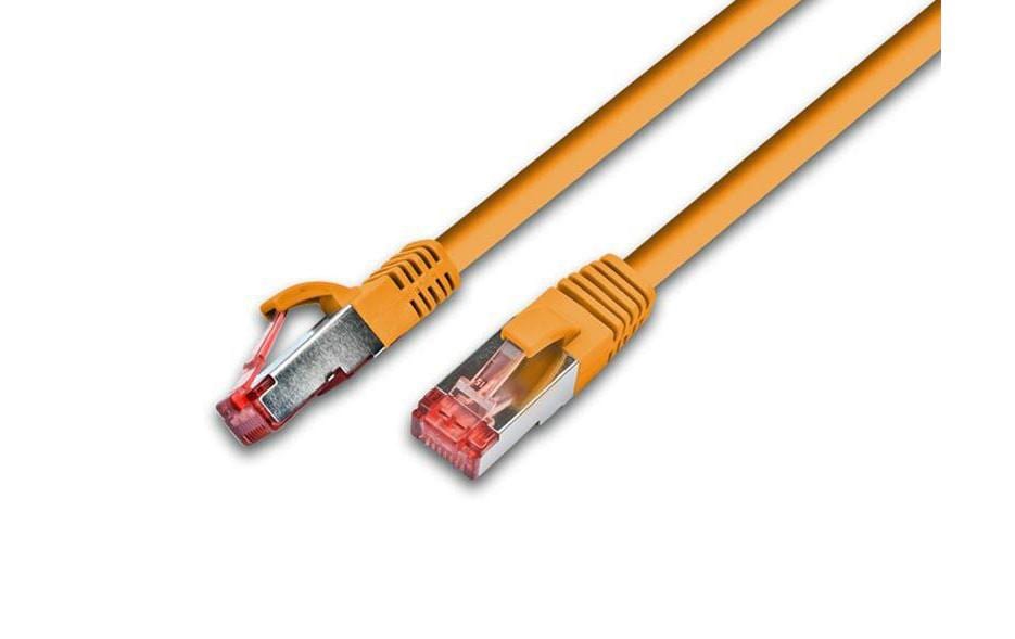 Wirewin Patchkabel: F/UTP, 5m, orange Cat.5e, AWG26, 1Gbps, 100MHz, Zugentlastung