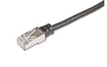 Wirewin Outdoor Patchkabel:  0.3m, schwarz STP, Cat.5e, AWG26, 1Gbps, PVC, 100% Kupfer