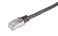 Wirewin Outdoor Patchkabel:  1m, schwarz STP, Cat.5e, AWG26, 1Gbps, PVC, 100% Kupfer
