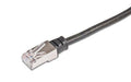 Wirewin Outdoor Patchkabel:  10m, schwarz STP, Cat.5e, AWG26, 1Gbps, PVC, 100% Kupfer