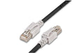 Wirewin Cat.6A LED Patchkabel 3m schwarz PIMF, S/FTP, 10Gbps, Halogenfrei