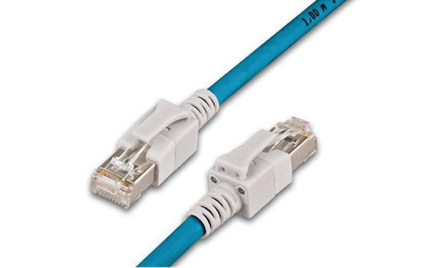 Wirewin Cat.6A LED Patchkabel 1m blau PIMF, S/FTP, 10Gbps, Halogenfrei