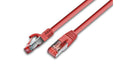 Wirewin Patchkabel: S/FTP, 0.5m, rot Cat.6A, AWG26, 10Gbps, 500MHz, LSOH