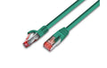 Wirewin Patchkabel: S/FTP, 1m, grün Cat.6A, AWG26, 10Gbps, 500MHz, LSOH