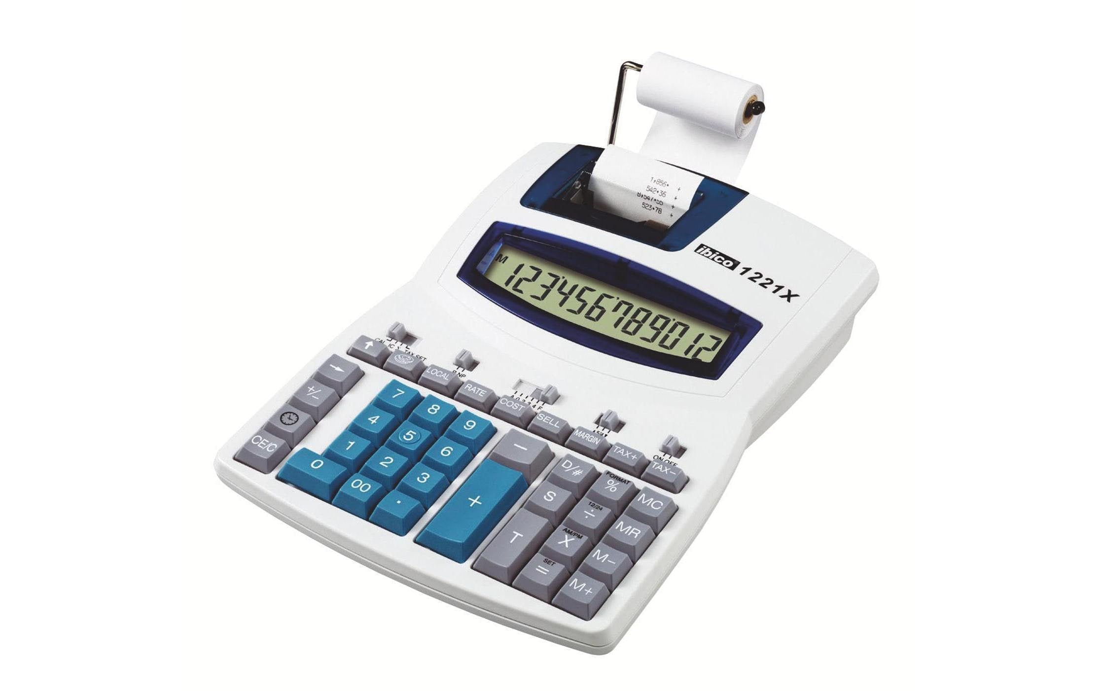 Ibico Tischrechner 1221X 12-stelliges LCD-Display
