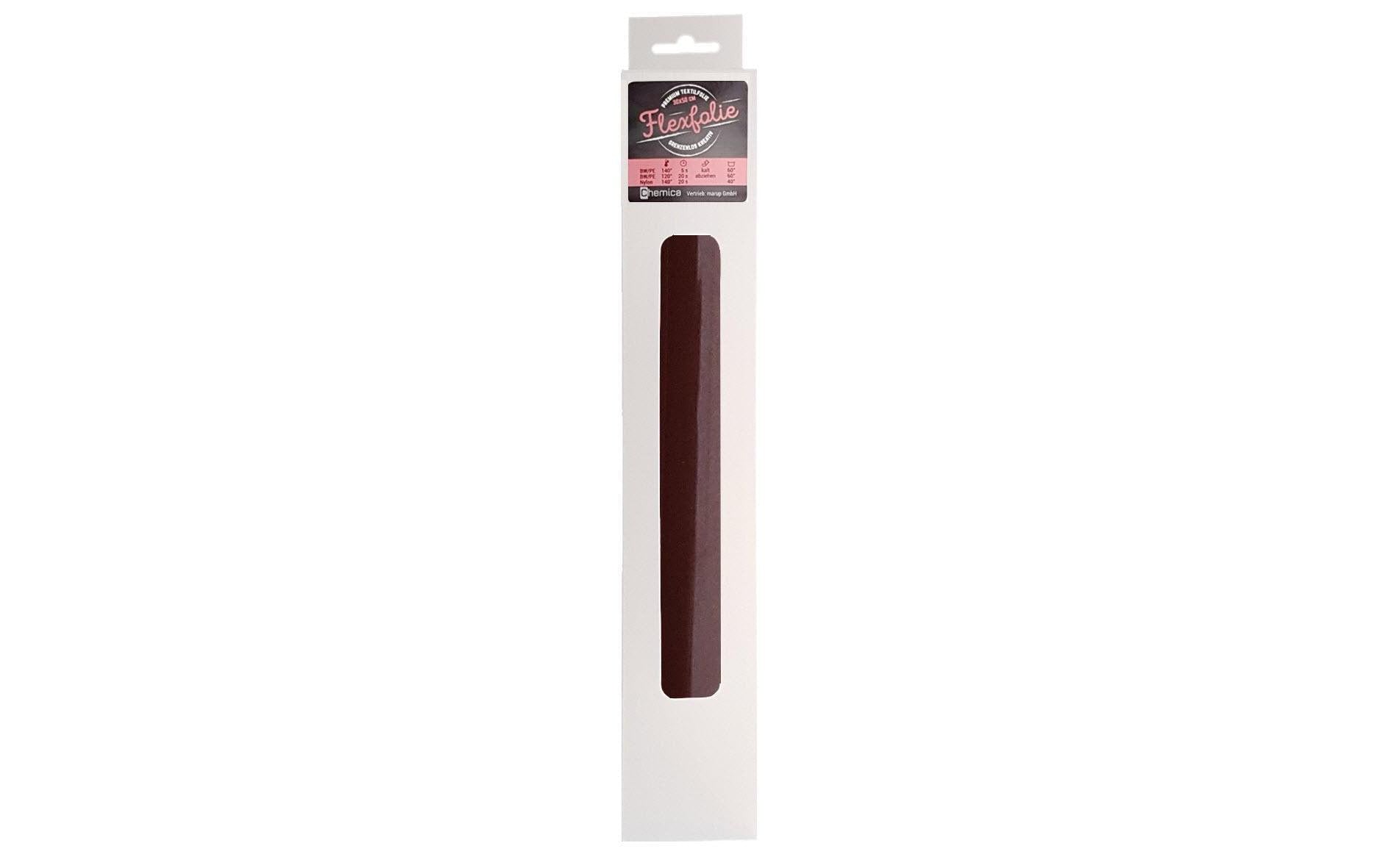 Chemica Aufbügelfolien Flex braun 1 Rolle, 30 x 50 cm