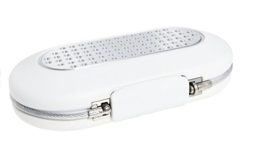 Masterlock Mini Safe weiss Zahlenschloss und Sicherungskabel