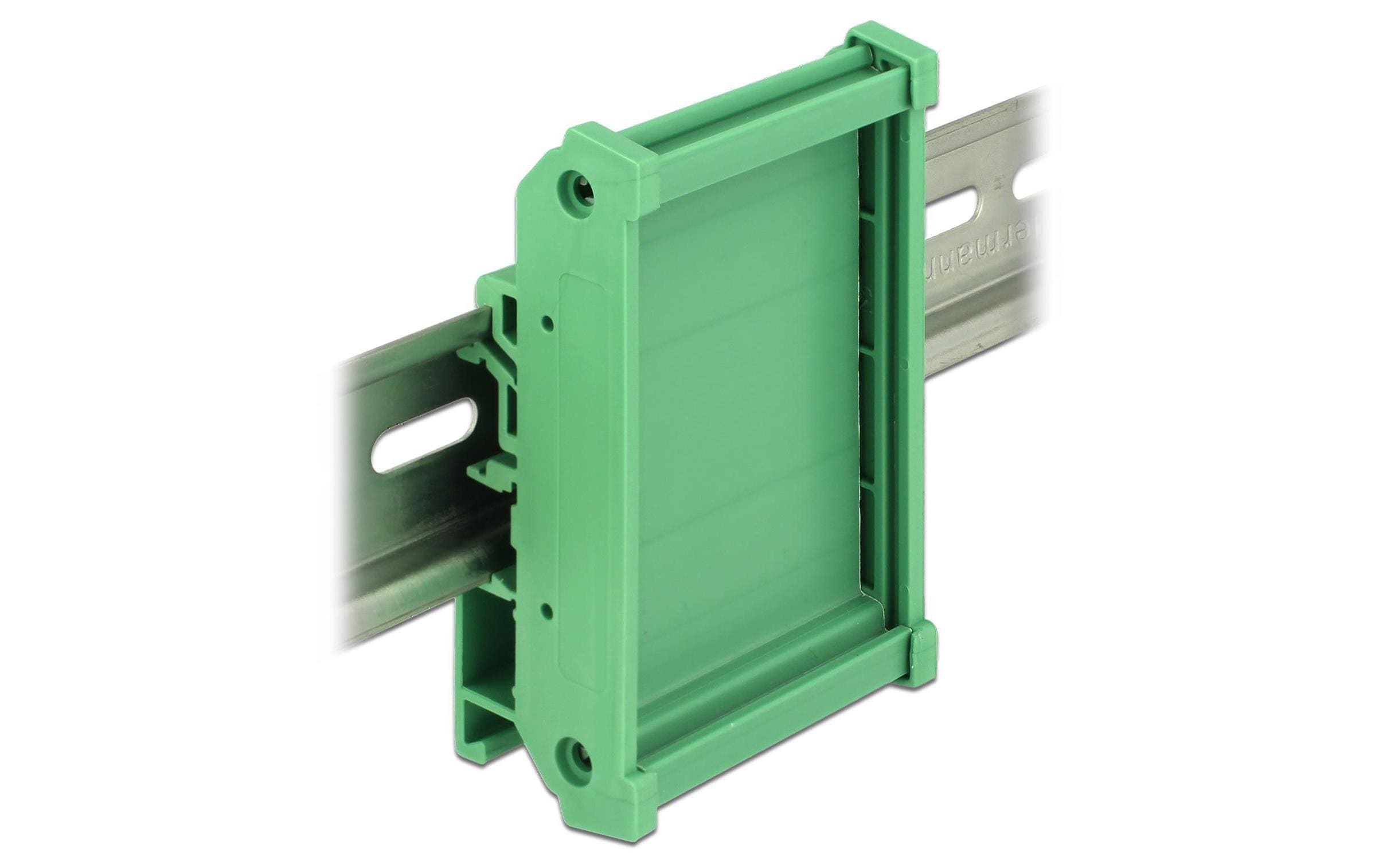 Delock Platinenhalterung, 10 cm für 15 mm oder 35 mm Hutschiene