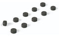 Trendform Mangete Steely 10er Set, schwarz