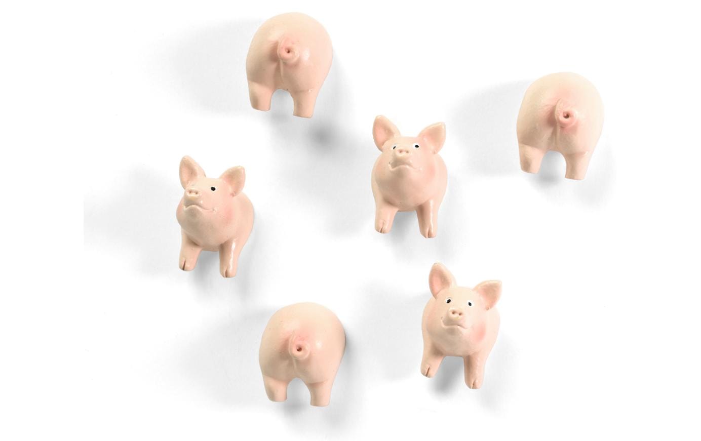 Trendform Magnete Piggy 6er Set, pink